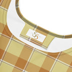 Zombie and Copper Plaid Skater Dress - Scottish Squares