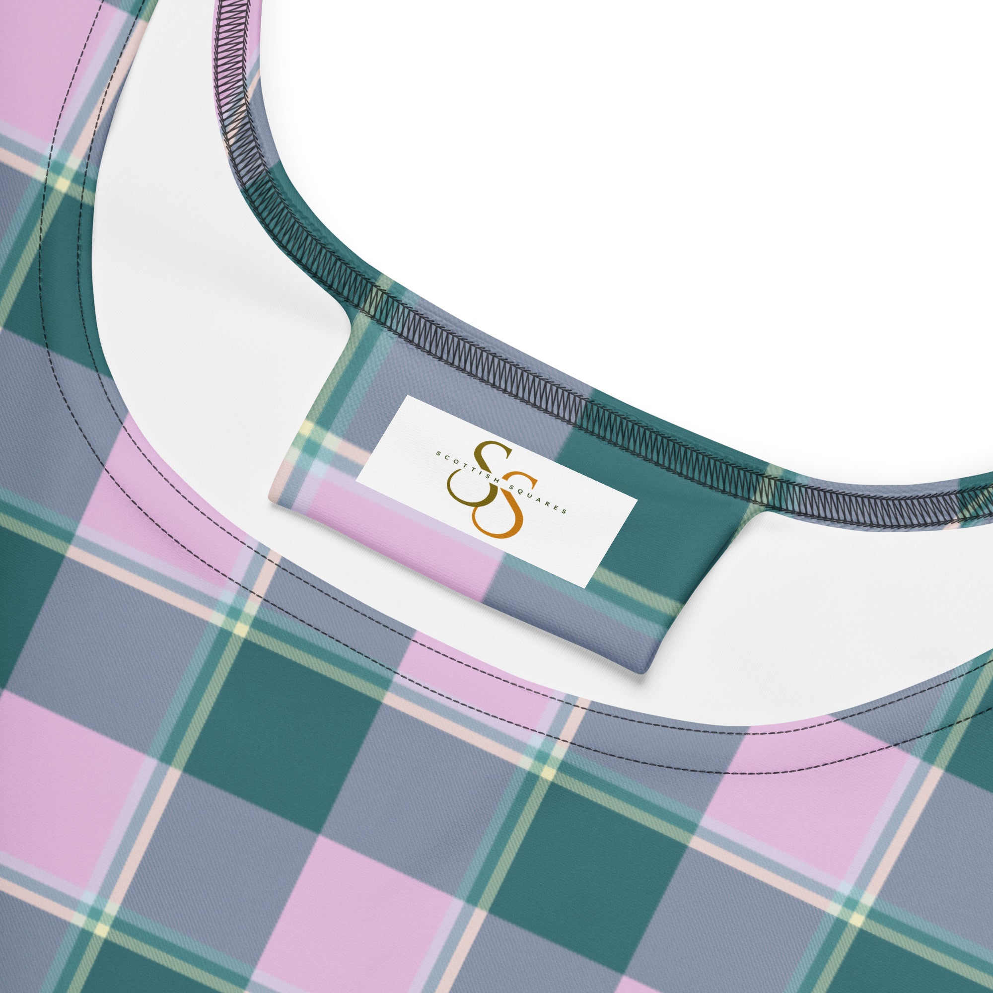 Ming and Melanie Plaid Skater Dress - Scottish Squares
