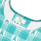 Skater Dress Ovarian Cancer Awareness Plaid - Scottish Squares