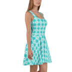 Skater Dress Ovarian Cancer Awareness Plaid - Scottish Squares