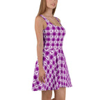 Skater Dress Pancreatic Cancer Awareness Plaid - Scottish Squares