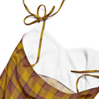 Tie-Strap Midi Dress Potters Clay and Pizza Plaid - Scottish Squares