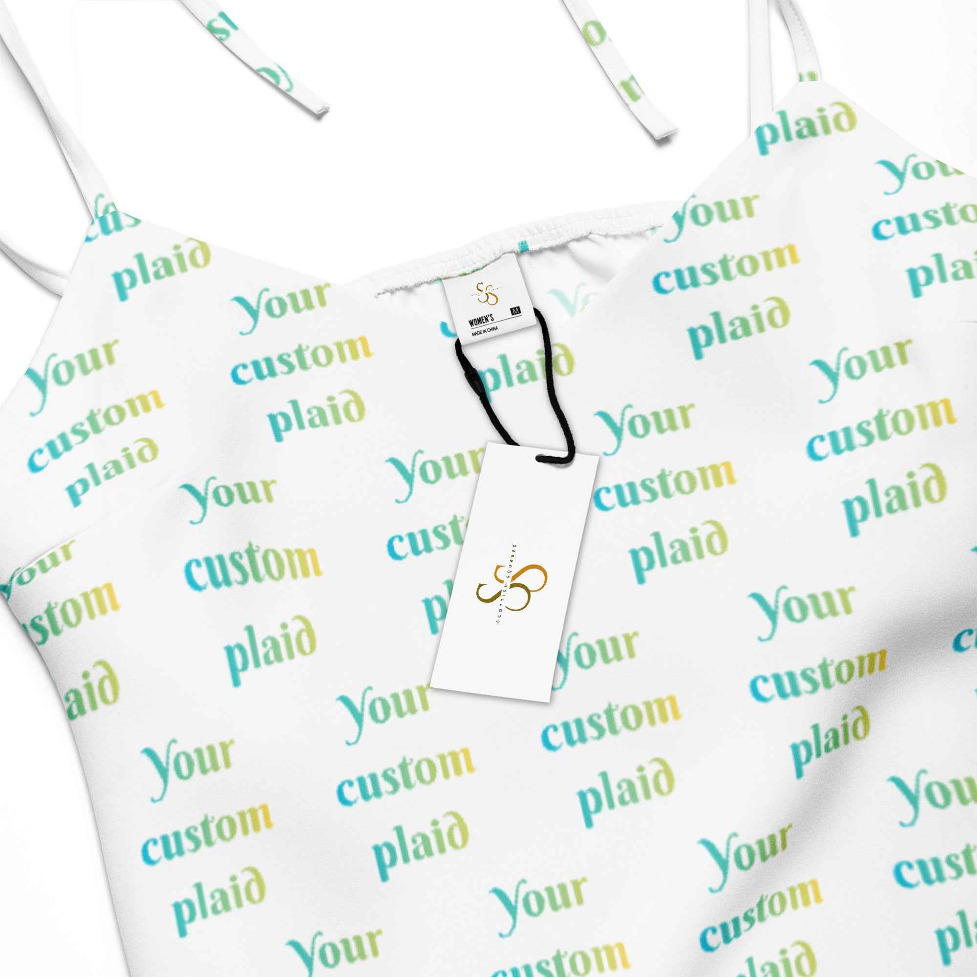 Tie-strap Midi Dress Your Own Birthday Plaid - Scottish Squares