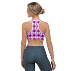 Sports Bra Pancreatic Cancer Awareness Plaid - Scottish Squares