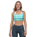 Sports Bra Ovarian Cancer Awareness Plaid - Scottish Squares