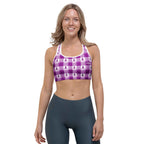 Sports Bra Pancreatic Cancer Awareness Plaid - Scottish Squares
