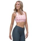 Sports Bra Breast Cancer Awareness Plaid - Scottish Squares