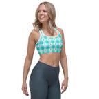 Sports Bra Ovarian Cancer Awareness Plaid - Scottish Squares