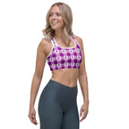 Sports Bra Pancreatic Cancer Awareness Plaid - Scottish Squares