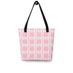 Tote Bag Breast Cancer Awareness Plaid - Scottish Squares