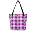 Tote Bag Pancreatic Cancer Awareness Plaid - Scottish Squares