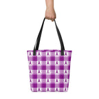 Tote Bag Pancreatic Cancer Awareness Plaid - Scottish Squares