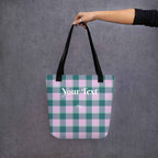 Personalized Ming and Melanie Plaid Tote Bag - Scottish Squares