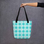 Tote Bag Ovarian Cancer Awareness Plaid - Scottish Squares