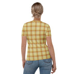Women's T-Shirt Zombie and Copper Plaid - Scottish Squares