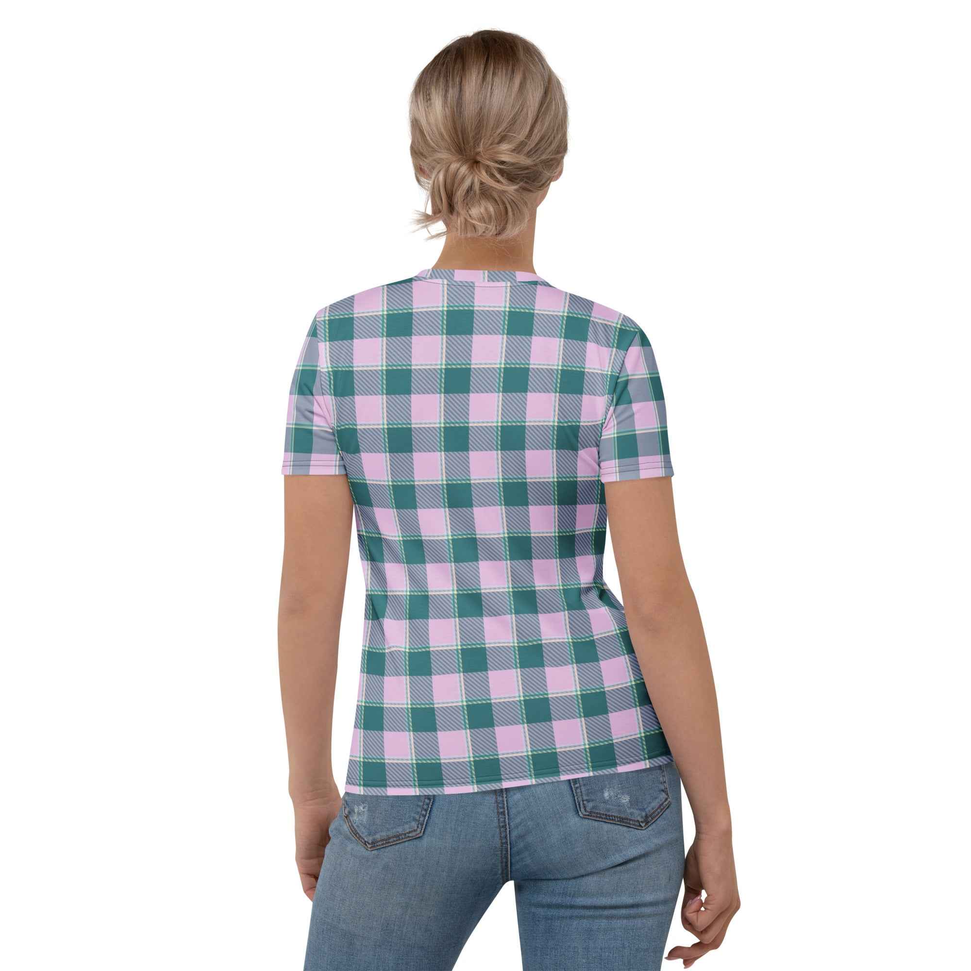 Women's T-Shirt Ming and Melanie Plaid