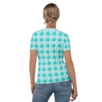 Women's T-Shirt Ovarian Cancer Awareness Plaid - Scottish Squares