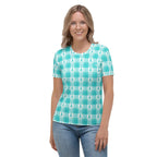 Women's T-Shirt Ovarian Cancer Awareness Plaid - Scottish Squares