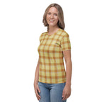 Women's T-Shirt Zombie and Copper Plaid - Scottish Squares