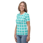 Women's T-Shirt Ovarian Cancer Awareness Plaid - Scottish Squares