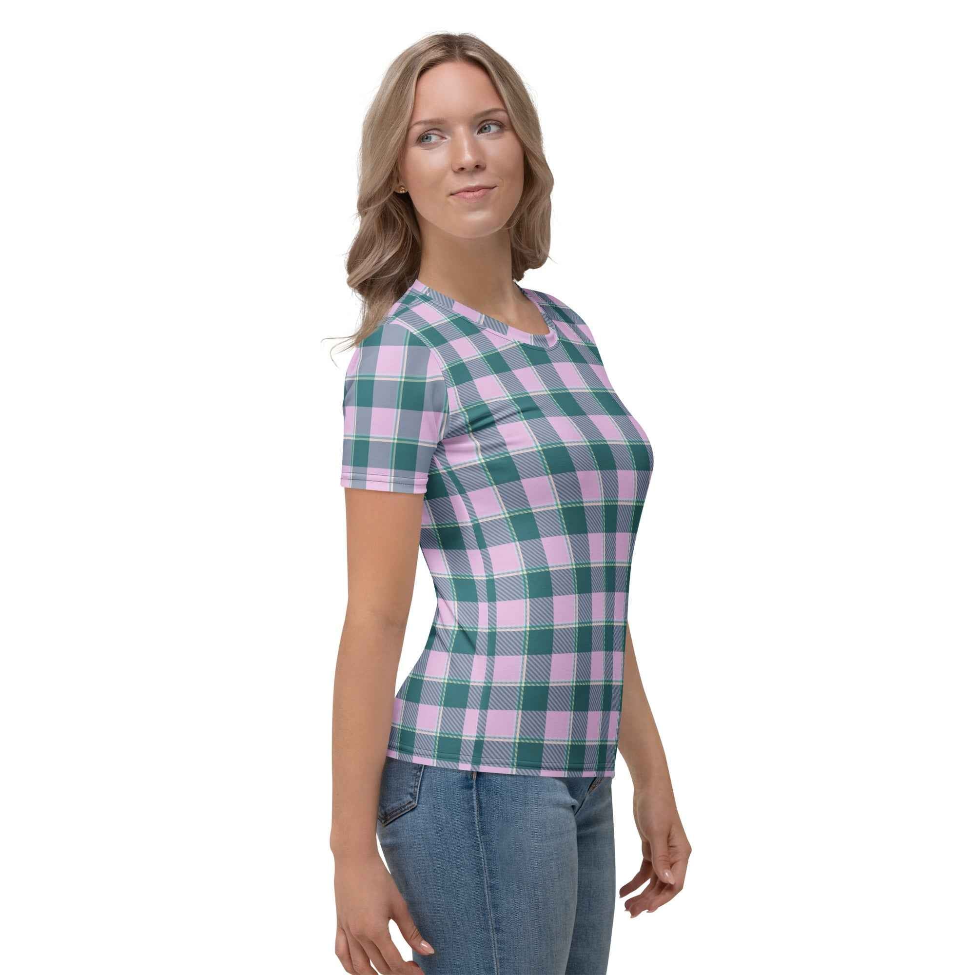 Women's T-Shirt Ming and Melanie Plaid