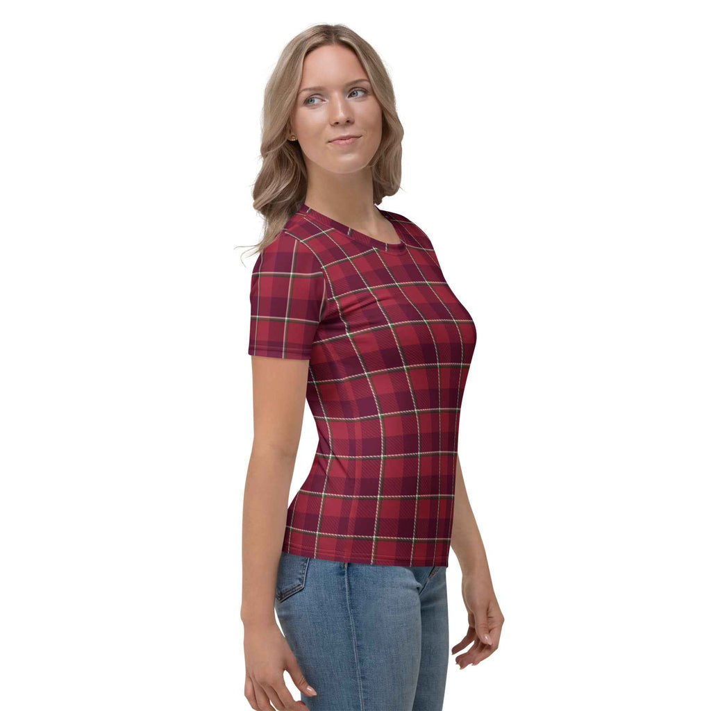 Women's T-Shirt Old Brick and Cab Sav Plaid