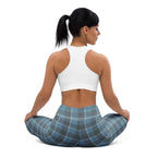 Yoga Leggings Hoki and Shuttle Gray Plaid - Scottish Squares