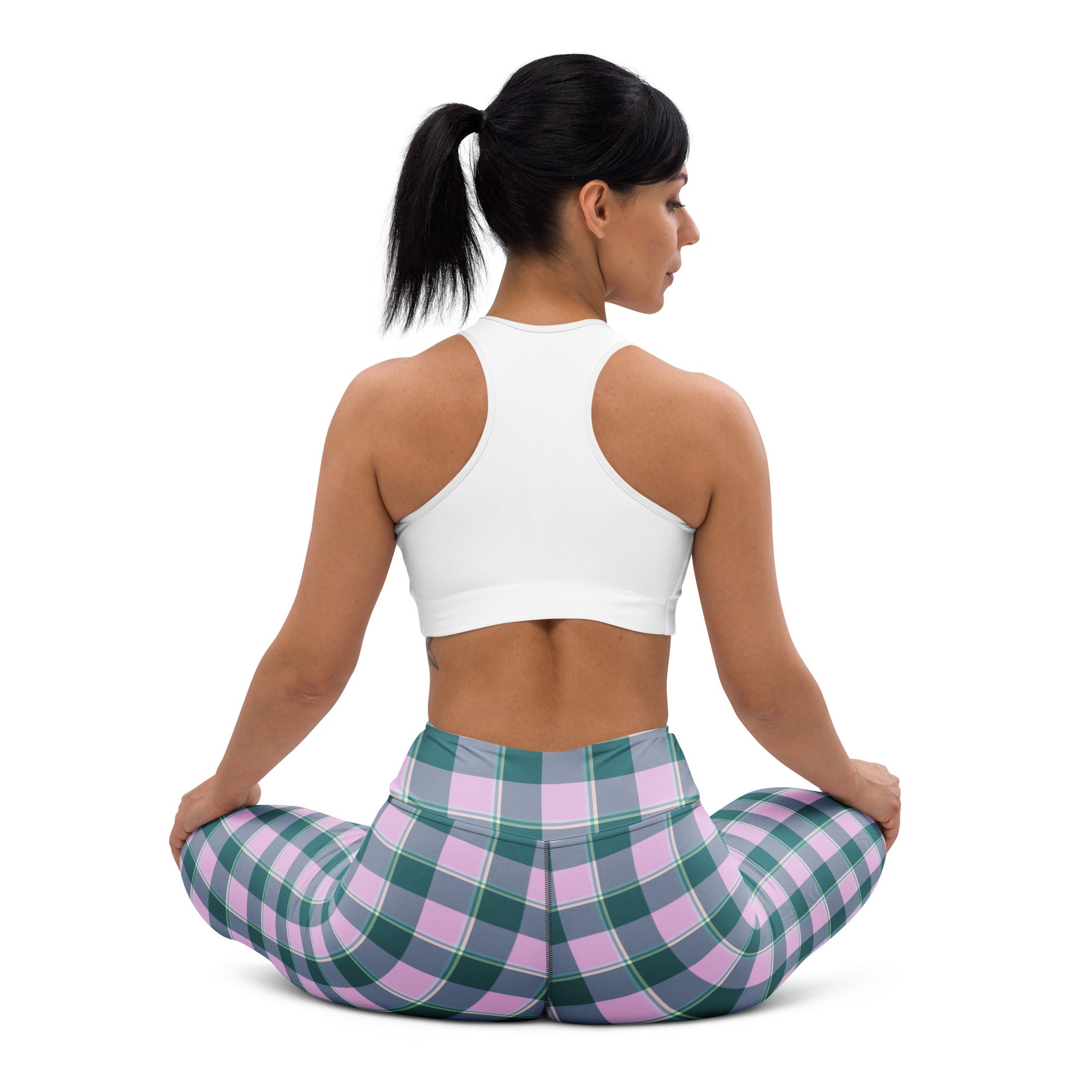 Yoga Leggings Ming and Melanie Plaid - Scottish Squares