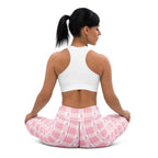 Yoga Leggings Breast Cancer Awareness Plaid - Scottish Squares