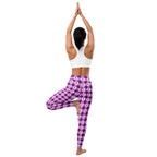 Yoga Leggings Pancreatic Cancer Awareness Plaid - Scottish Squares