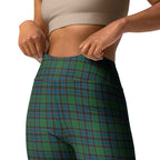 Yoga Leggings Green Blue Orange Plaid Tartan