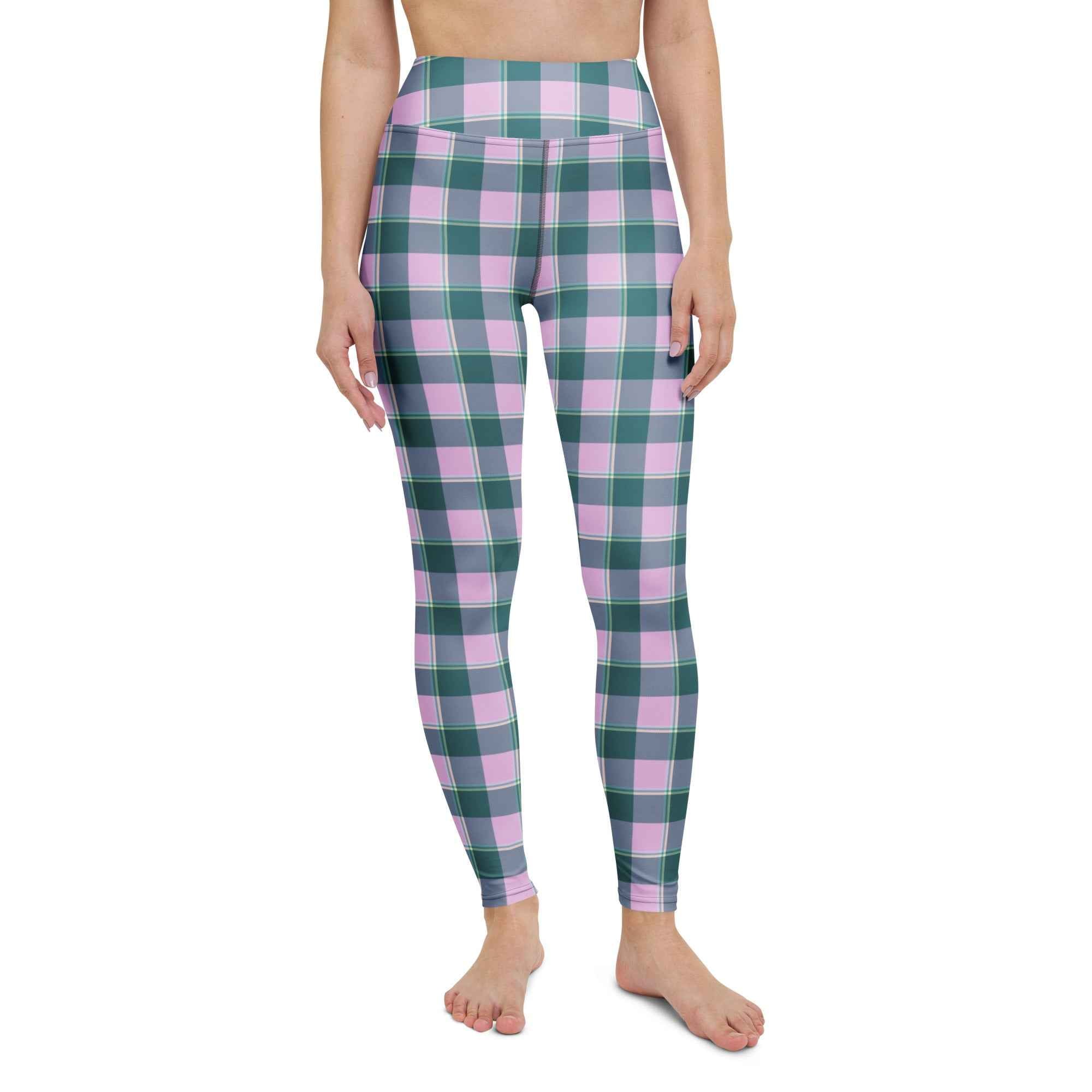 Yoga Leggings Ming and Melanie Plaid - Scottish Squares