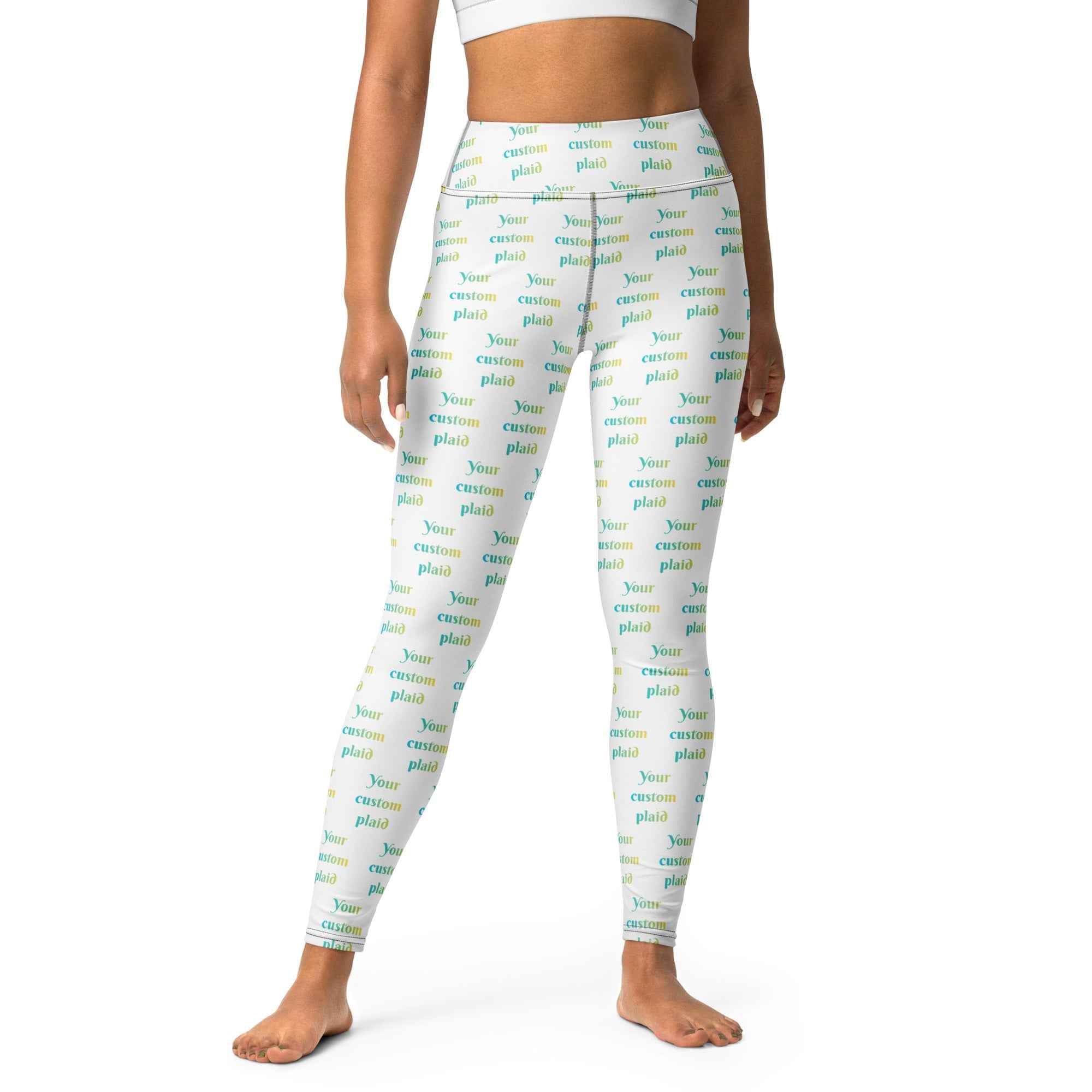 Yoga Leggings Your Own Birthday Plaid XL - Scottish Squares