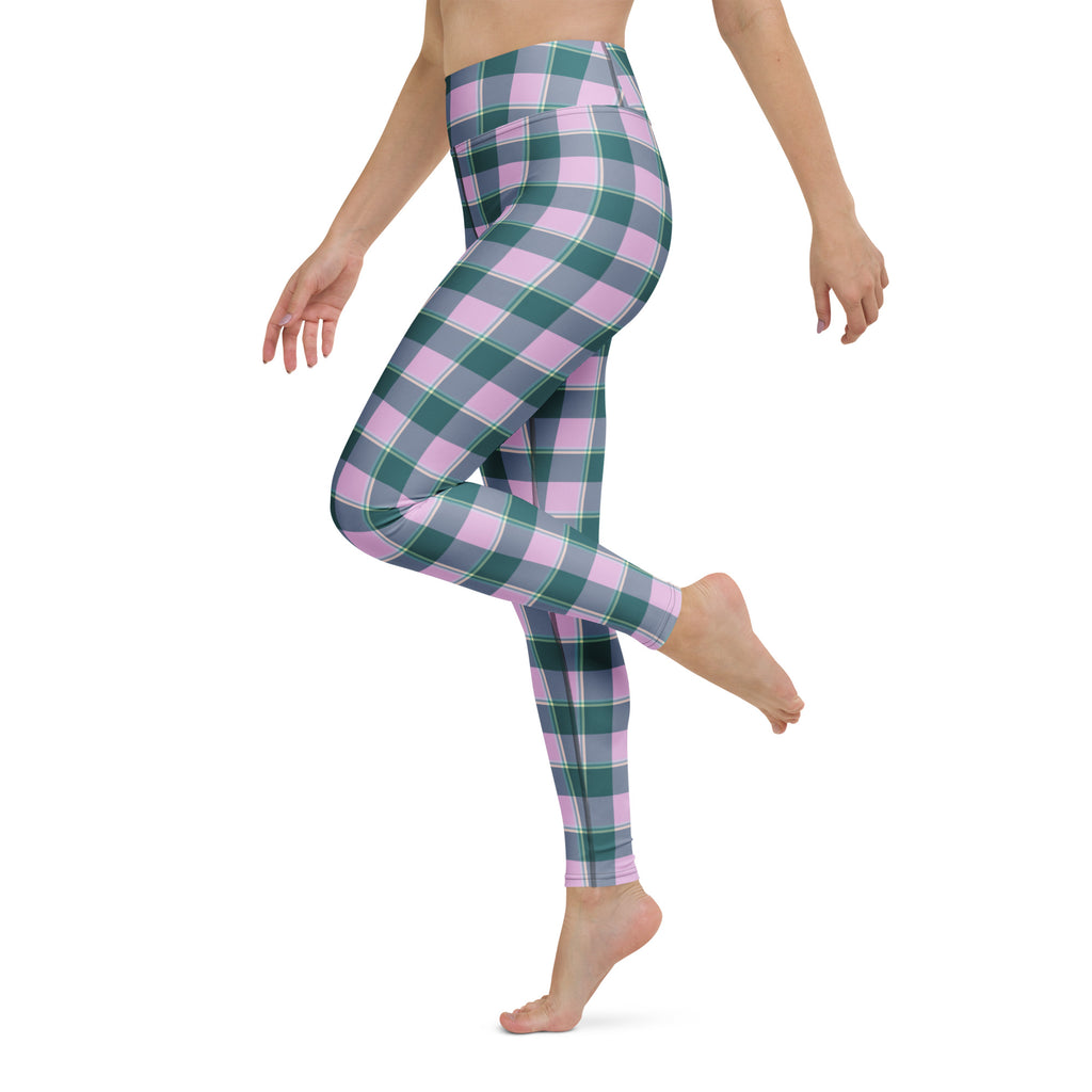 Yoga Leggings Ming and Melanie Plaid - Scottish Squares