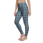 Yoga Leggings Hoki and Shuttle Gray Plaid - Scottish Squares