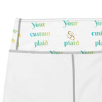 Yoga Leggings Your Own Birthday Plaid - Scottish Squares