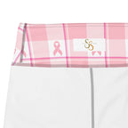 Yoga Leggings Breast Cancer Awareness Plaid - Scottish Squares
