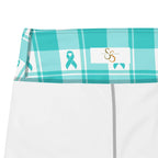 Yoga Leggings Ovarian Cancer Awareness Plaid - Scottish Squares