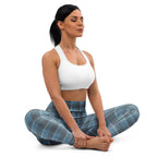 Yoga Leggings Hoki and Shuttle Gray Plaid - Scottish Squares