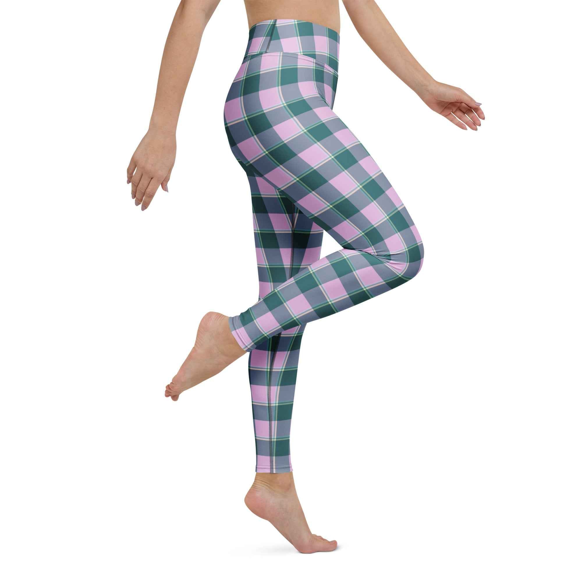 Yoga Leggings Ming and Melanie Plaid - Scottish Squares