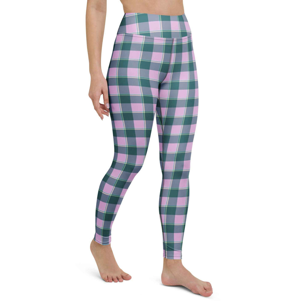 Yoga Leggings Ming and Melanie Plaid - Scottish Squares