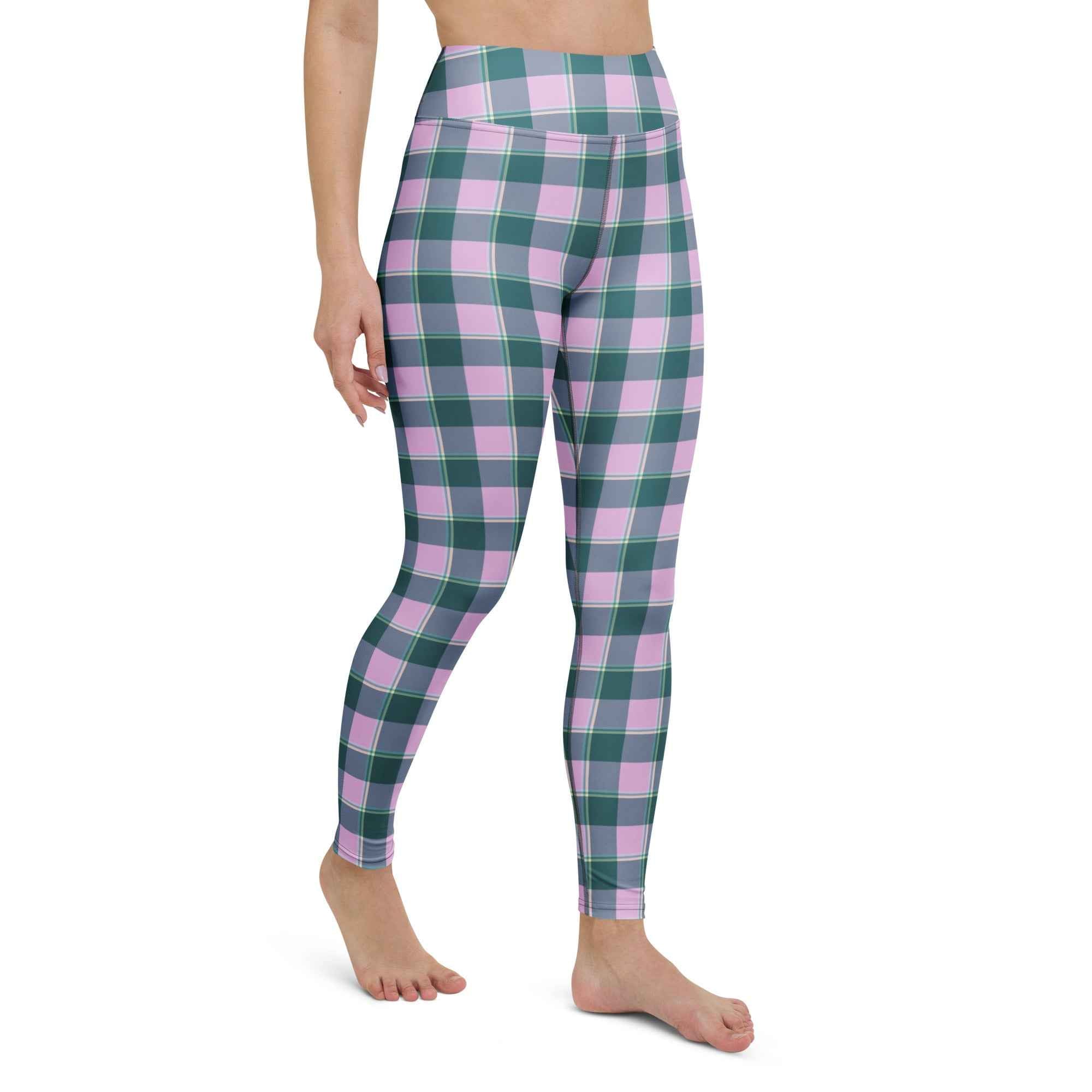 Yoga Leggings Ming and Melanie Plaid - Scottish Squares