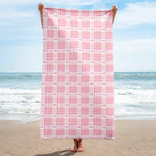 Towel Breast Cancer Awareness Plaid - Scottish Squares