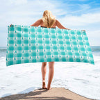 Beach Towel Ovarian Cancer Awareness Plaid Default Title - Scottish Squares