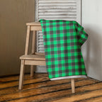 Spring Green and Finlandia Beach Towel - Scottish Squares
