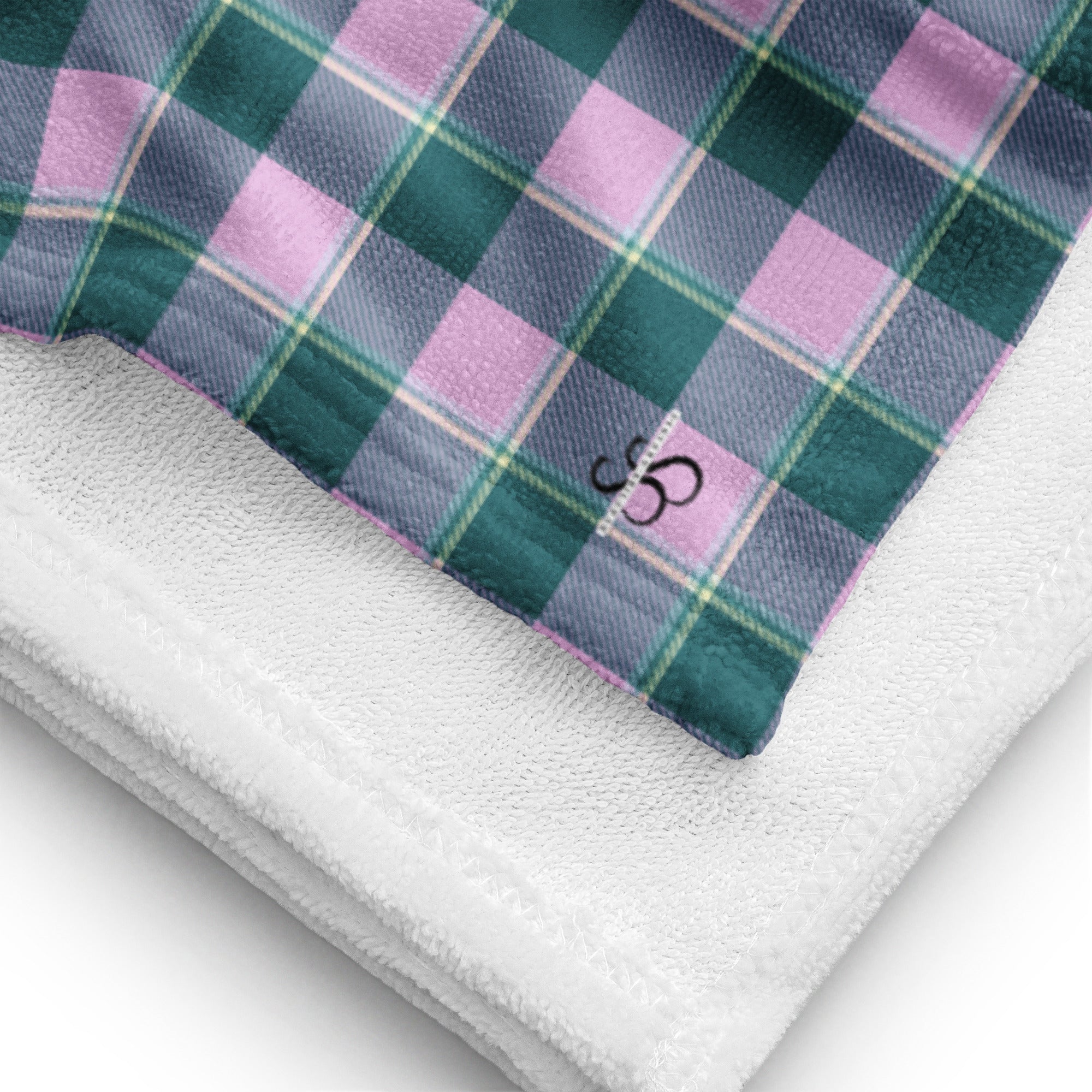 Ming and Melanie Plaid Beach Towel - Scottish Squares