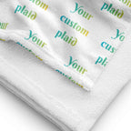 Beach Towel Your Own Birthday Plaid - Scottish Squares
