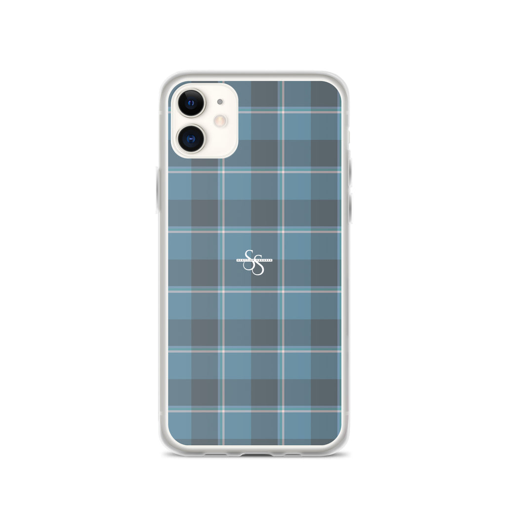 Clear Case for iPhone Hoki and Shuttle Gray Plaid - Scottish Squares