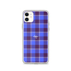 Clear Case for iPhone Cornflower Blue and Livid Brown Plaid - Scottish Squares
