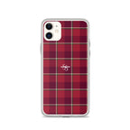 Clear Case for iPhone Old Brick and Cab Sav Plaid - Scottish Squares